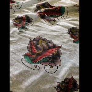 Swallow bird printed scarf
